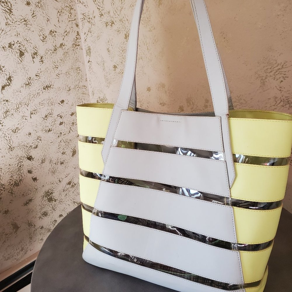 Vince Camuto tote Grey and yellow